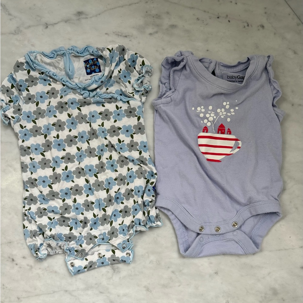 2 Girl onesies EUC